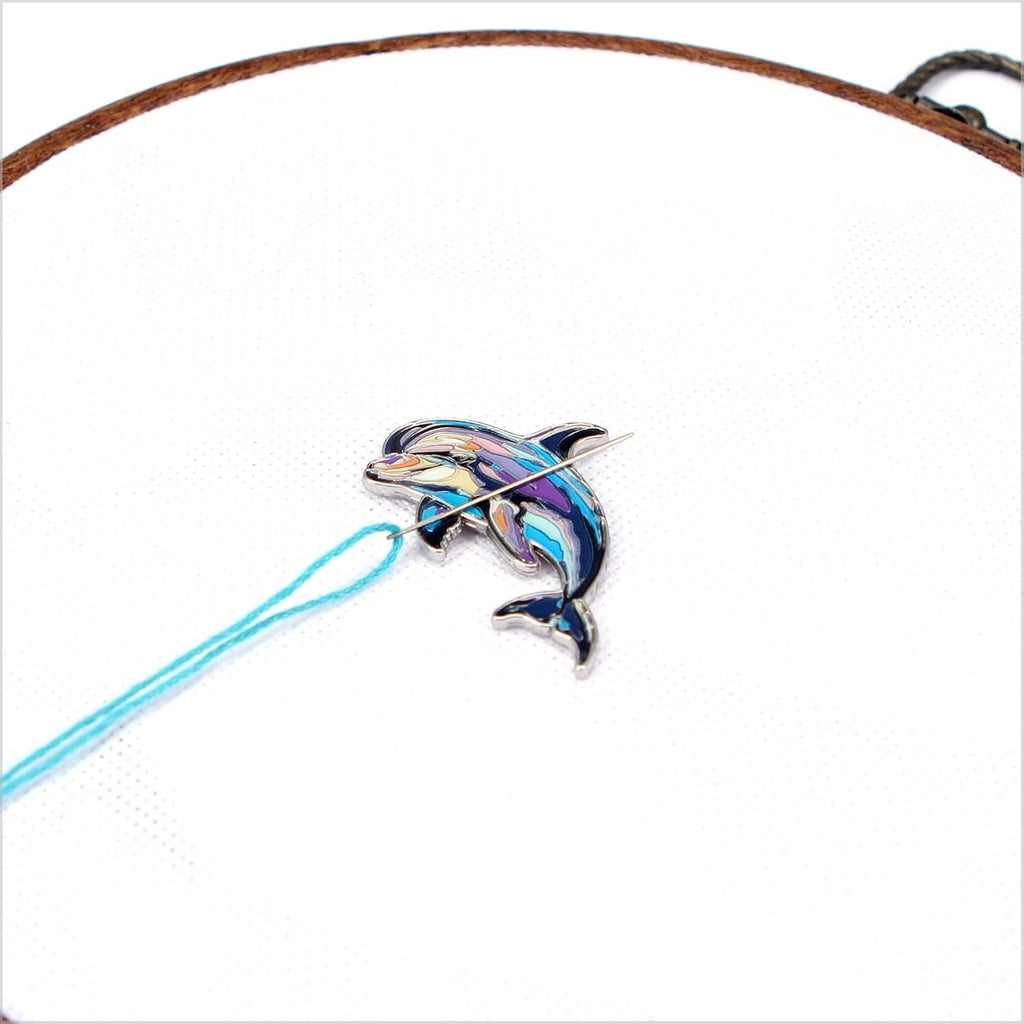 Magnetic Dolphin Needle Minder for Cross Stitch Embroidery Craft Gift