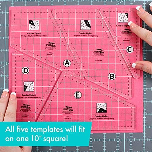 Creative Grids Crazier Eights Template and Quilt Ruler – CGRMT7 – Made