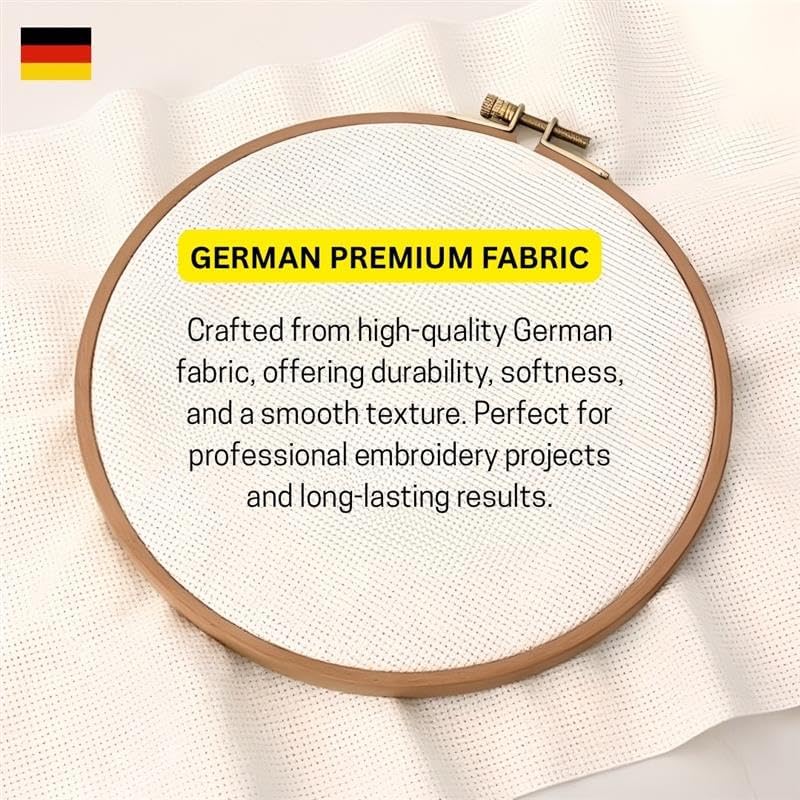 Zweigart Aida 16 Count Fabric – Natural White (101), 39.4" x 39.4"