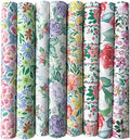 8pcs 18 x 22inches (46x56cm) Floral Cotton Fabric Small Flower Pattern