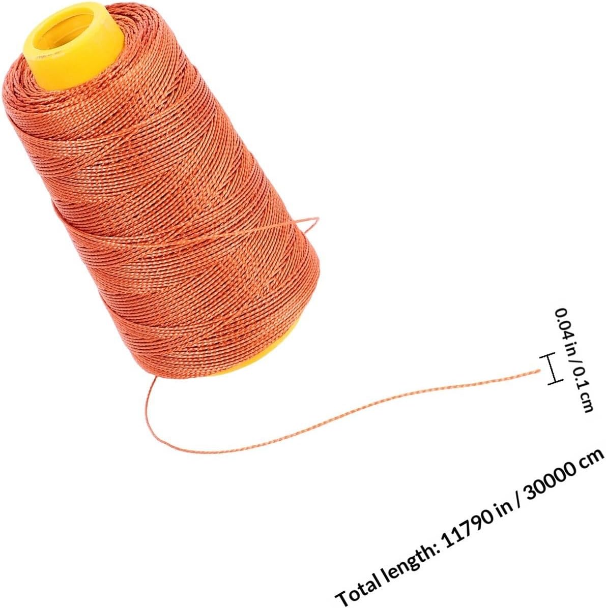 Sewing Thread Roll Bookbinding Leather Repair Brown Nylon for Hand
