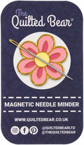 The Quilted Bear Magnetic Needle Minder, Large, Pink Flower