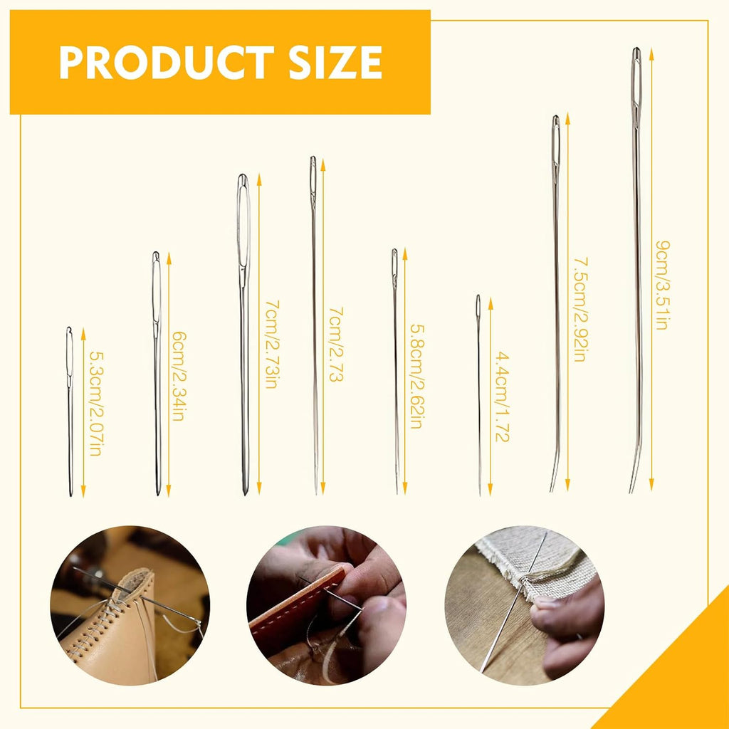 Mini Sewing Kit Upholstery Repair Kit Includes Thumb Sleeve, Scissors