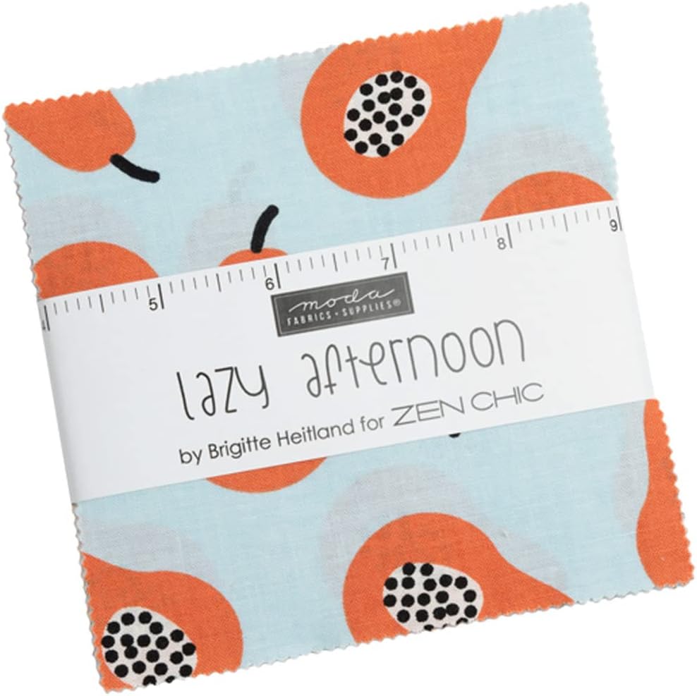 Moda Fabrics Lazy Afternoon Charm Pack by Zen Chic; 42-5'' Precut