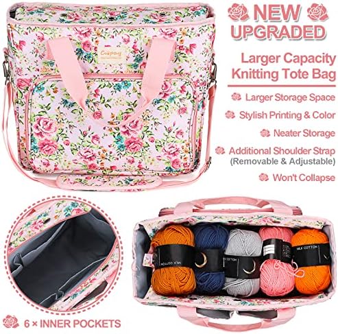 Coopay Crochet Kit Beginners Crochet Hook Set with Crochet Yarn, Large