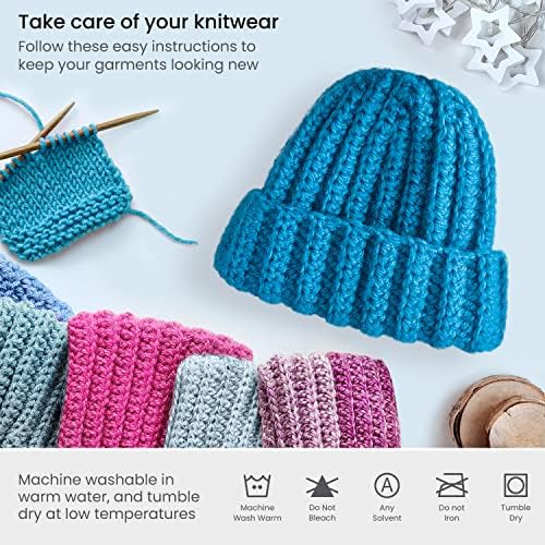 ARTEZA Acrylic Yarn for Crocheting, Pack of 4 - 200 g Skeins of