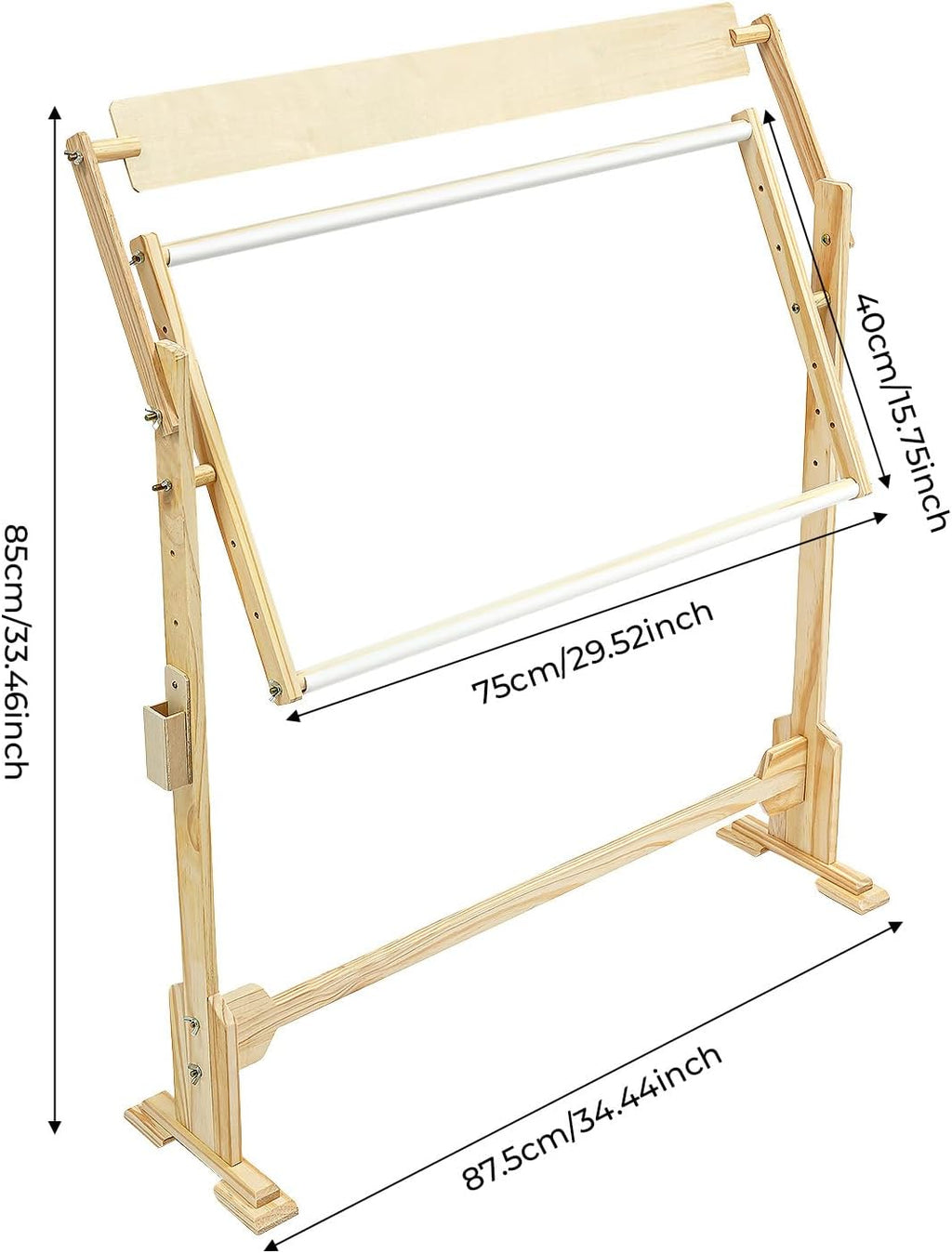 Floor Embroidery Stand, Large Scroll Frame for Cross Stitch Sewing