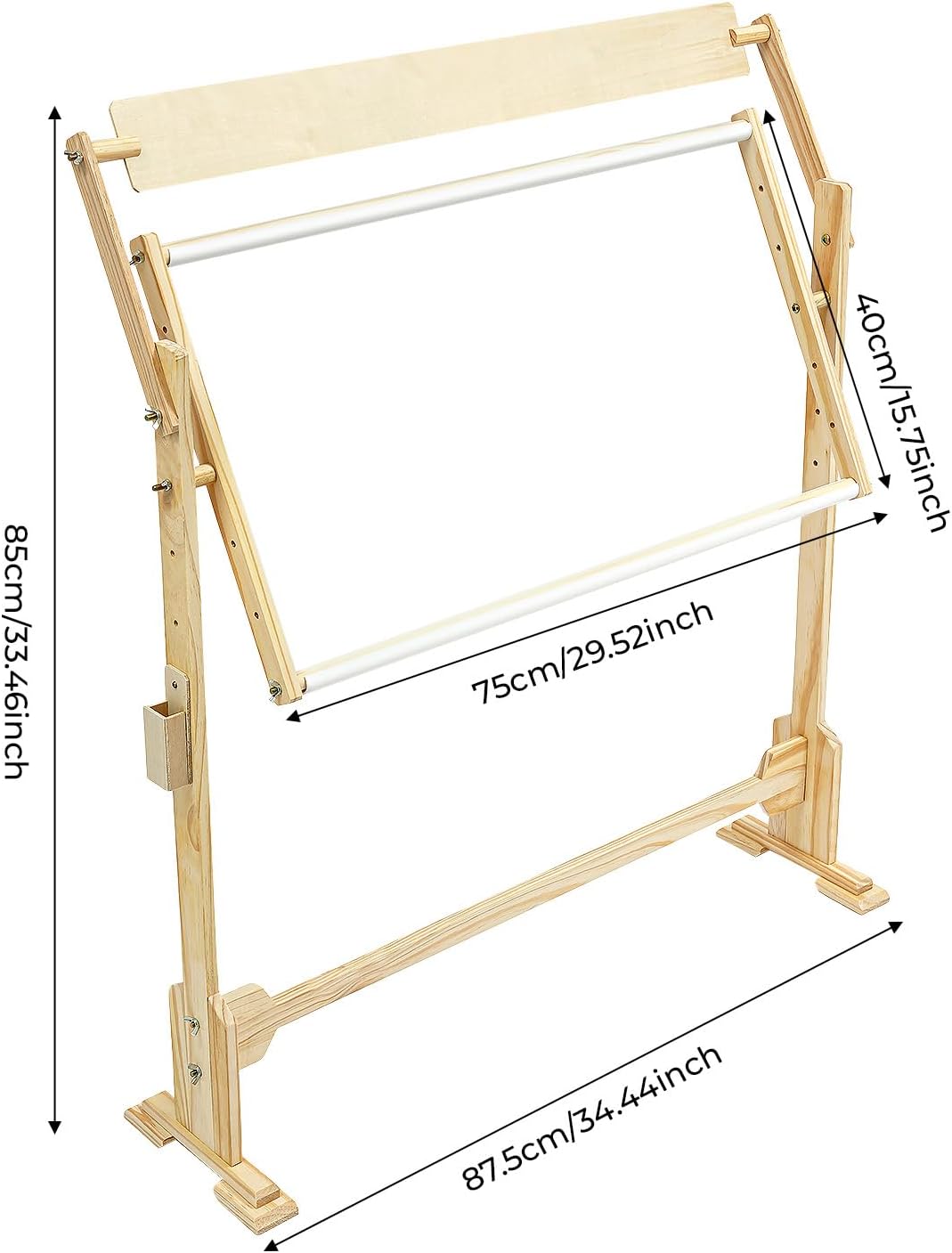 Floor Embroidery Stand, Large Scroll Frame for Cross Stitch Sewing