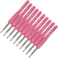 Zopsc 10Pcs Crochet Hooks 5mm Ergonomic Silicone Handle Aluminium