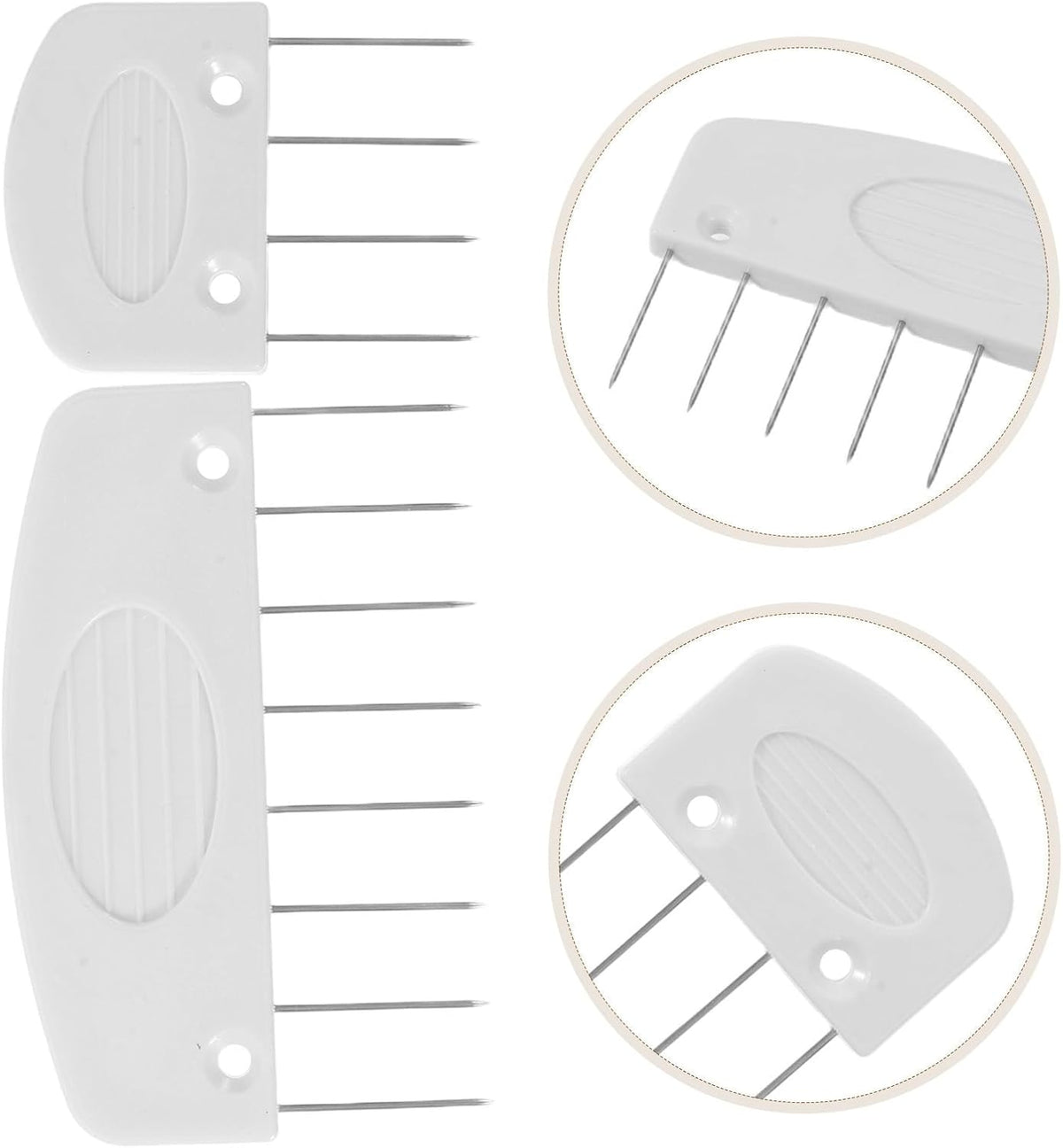 Knitting Blocking Combs Set for Knitters, 20Pcs White