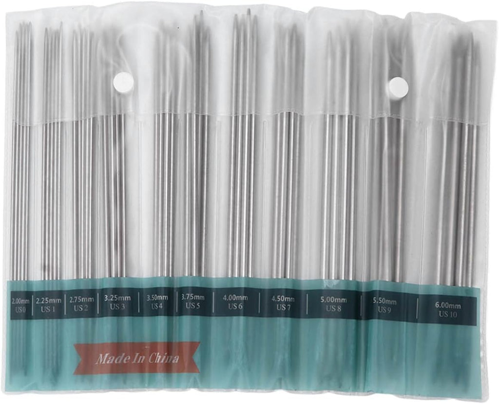 55pcs Double Pointed Knitting Needles Set, 11 Sizes for Beginners