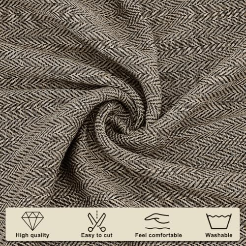 AHANDMAKER Tweed Fabric by the Yard, Fibre Fabric for Craft Decorative