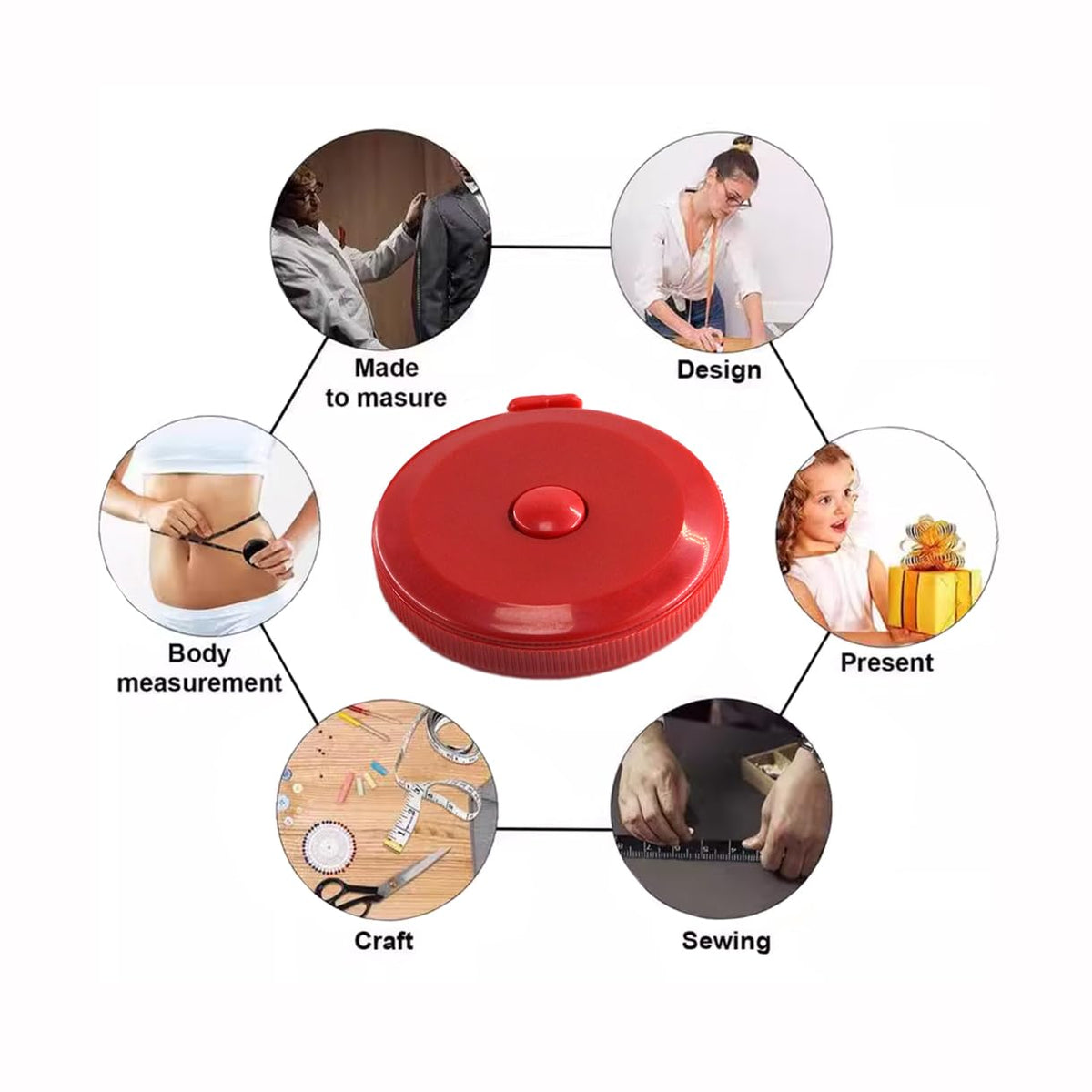 Tape Measure,60 Inch Soft Measuring Tape for Body Fabric Sewing