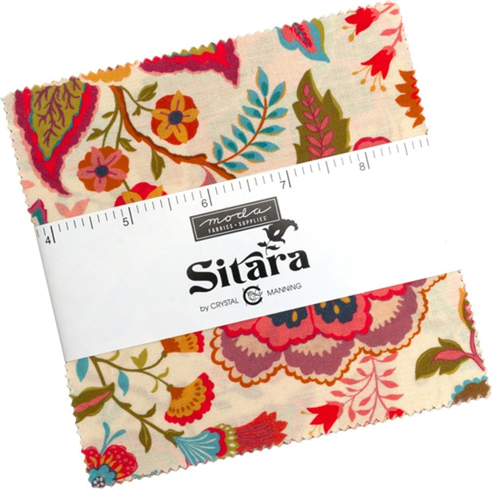 Crystal Manning Sitara Charm Pack 42 5-inch Squares Moda Fabrics