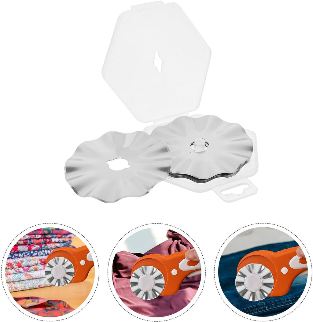 Rotary Cutter Blades Stainless Steel 5Pcs for Quilting Craft Makers