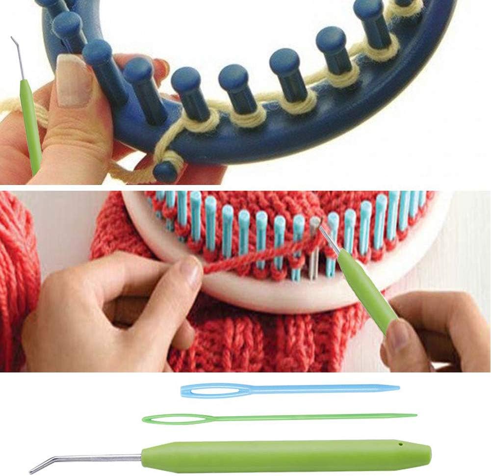 Mofuiry 4 Sets Knitting Loom Hooks, Crochet Hook Set with 8 Pieces