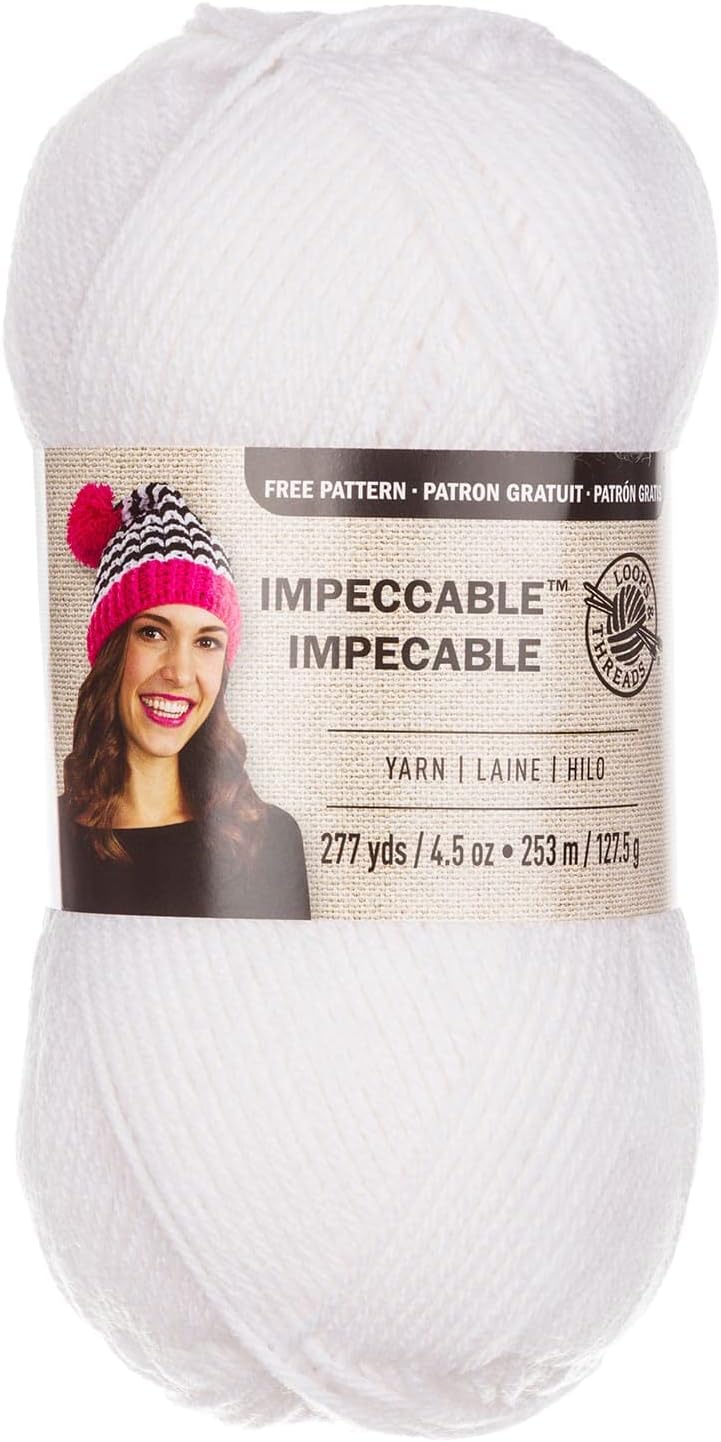Loops & Threads Impeccable Solid Yarn - Solid Yarn for Knitting
