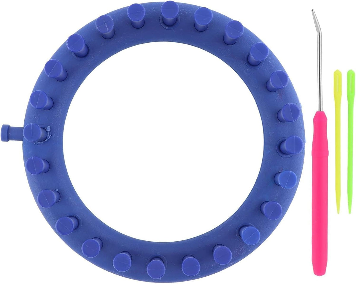 NOVYQREN Round Plastic Quick Knit Loom Set, DIY Home Manual Craft