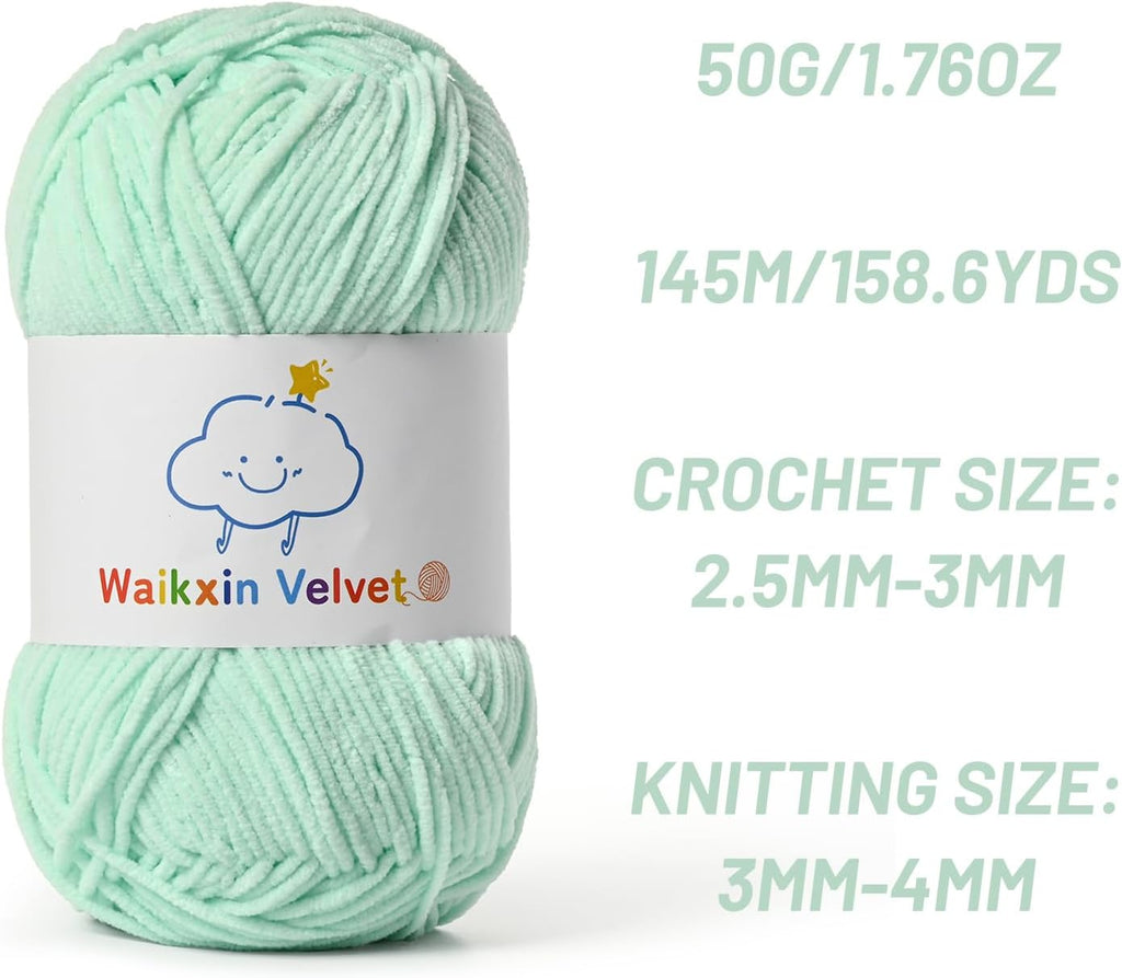 4 Pack Fluffy Chenille Yarn for Crocheting, Baby Yarn for Crocheting