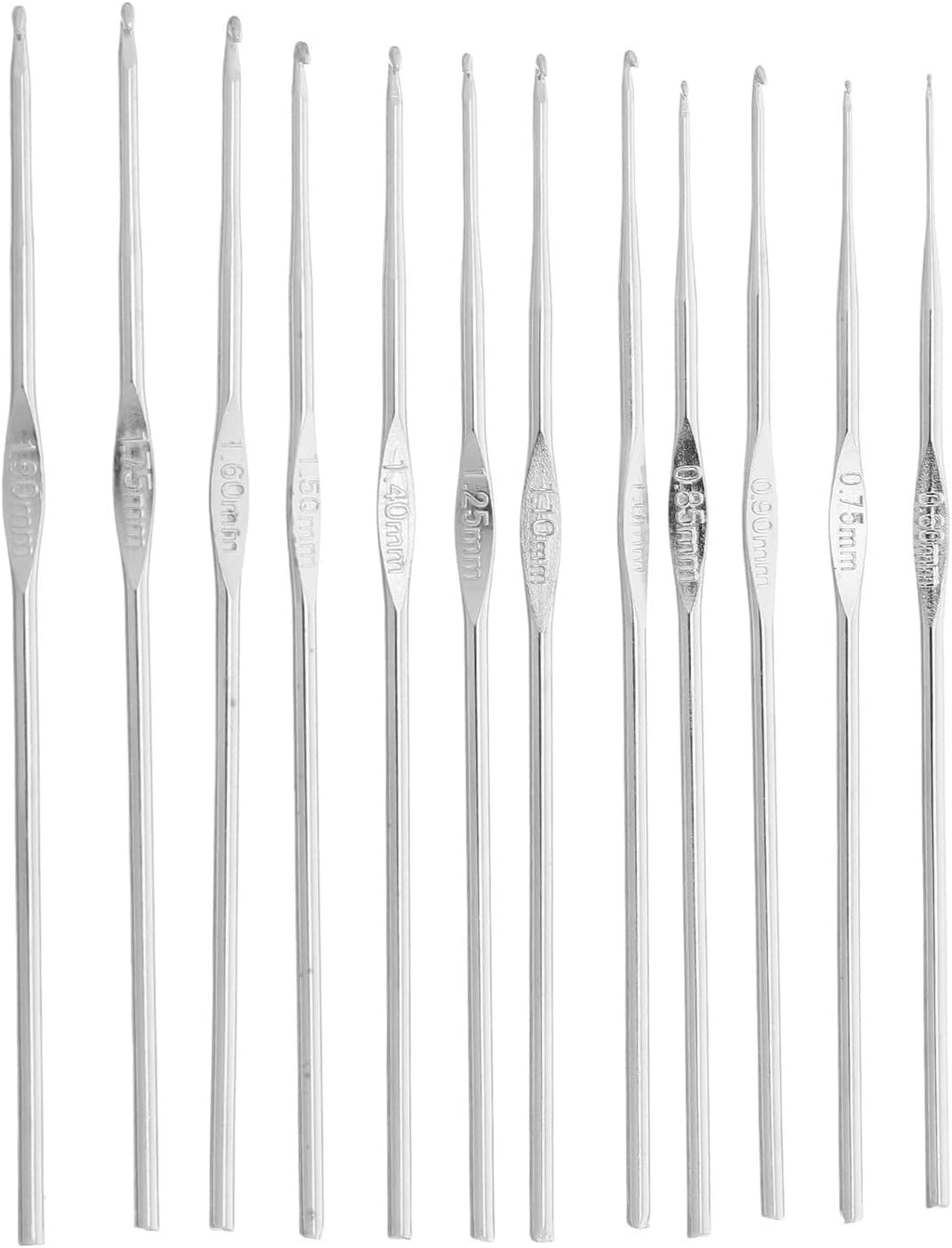 12pcs Crochet Hooks Set Stainless Steel for Beginners