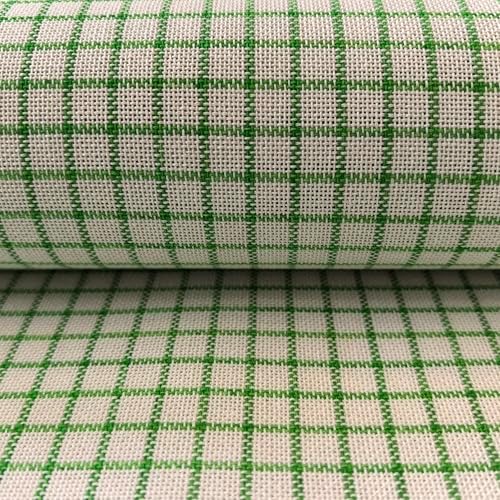 25 Count Easy Count Cross Stitch Fabric, White with Green