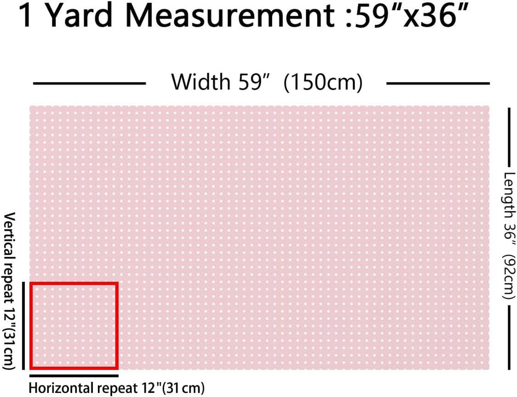 Erosebridal White Pink Polka Dot Upholstery Fabric by The Yard 2 Yards