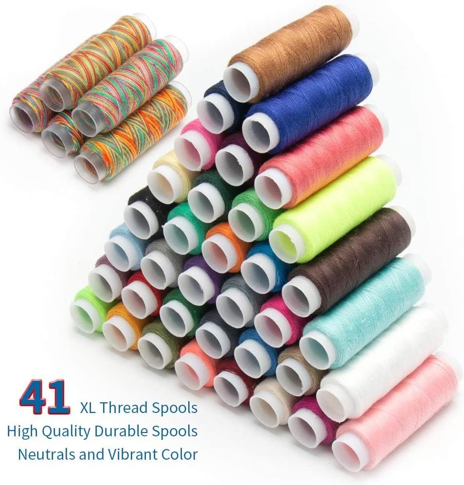 FELTHOUSE 206 pcs Sewing Kit, Complete Sewing Kit Set - Thread Box