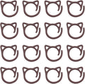 DGHAOP 50PCS Cat Shaped Metal Crochet Stitch Marker Ring DIY Knitting