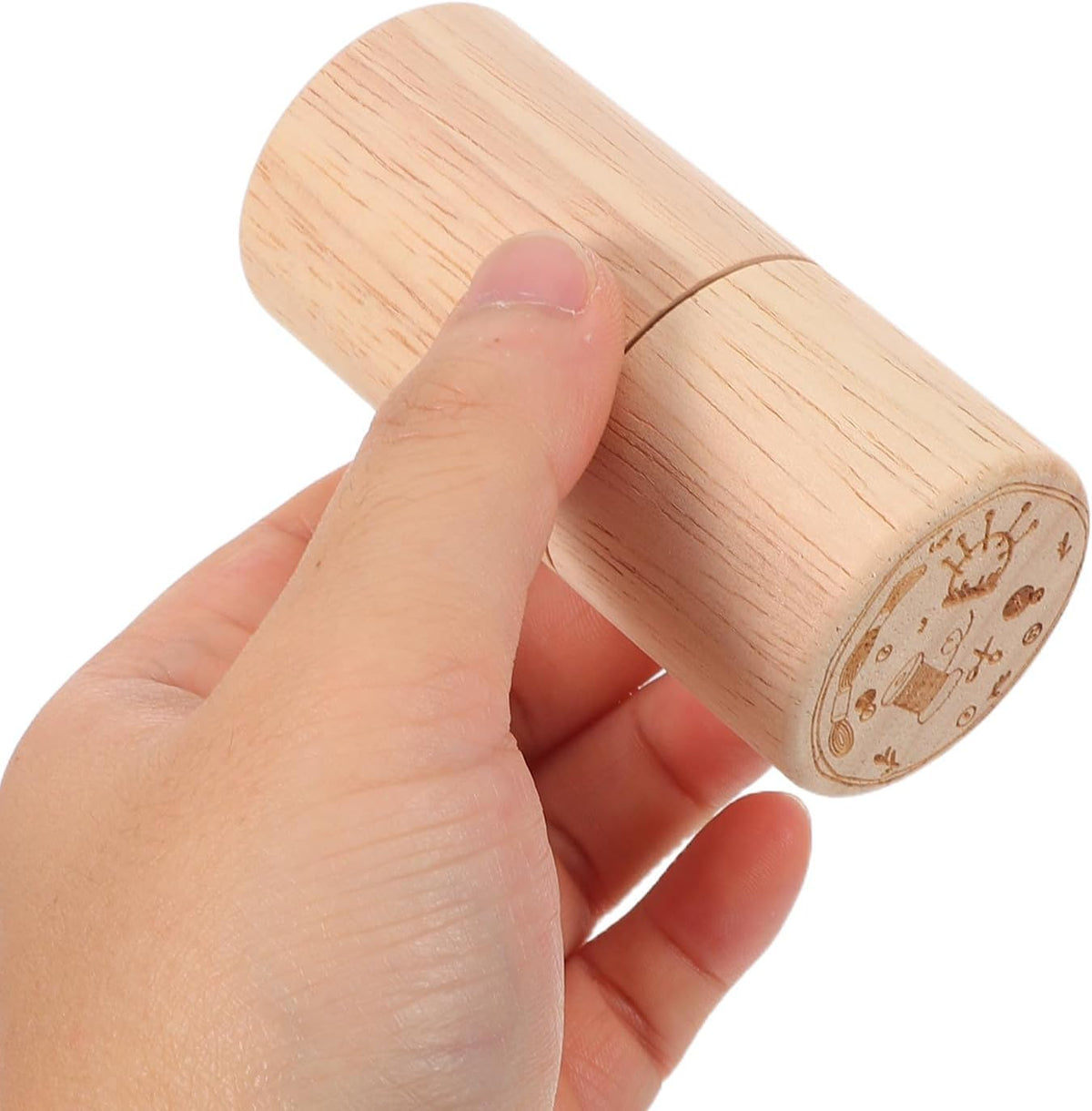 2pcs Portable Wooden Needle Case Holder for Embroidery Sewing