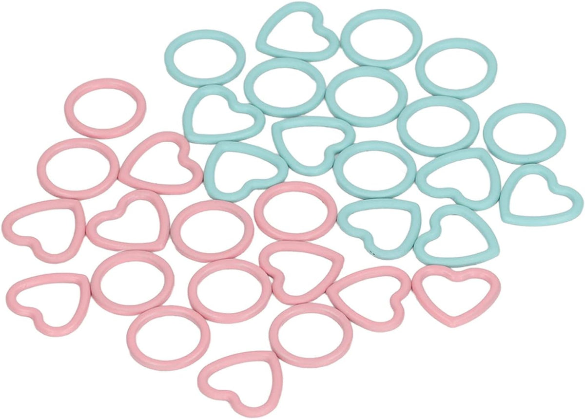 Knitting Stitch Markers 32pcs Metal Crochet Marker Rings with Round