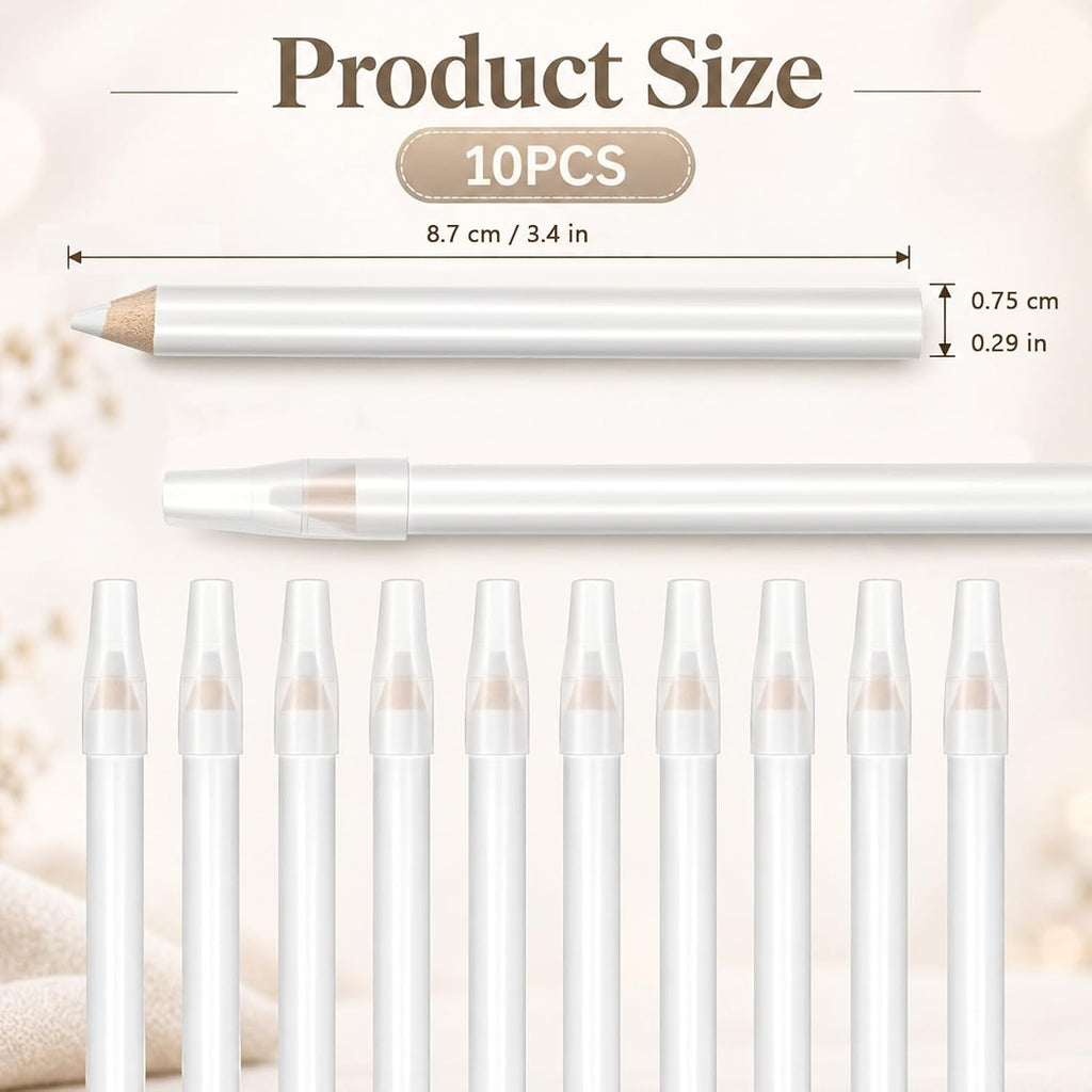 Fabric Marking Pencils,10PCS Washable White Sewing Pencils for Fabric