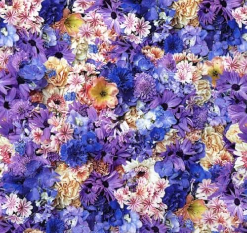 Maywood Studio Hand Picked First Light Lewisa Purple/Pink, Fabric by