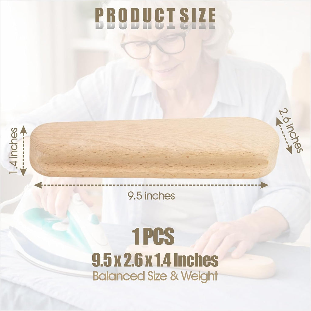 Tailor Clapper Beech Wood Pressing Block, Quilting Ironing Seam Press