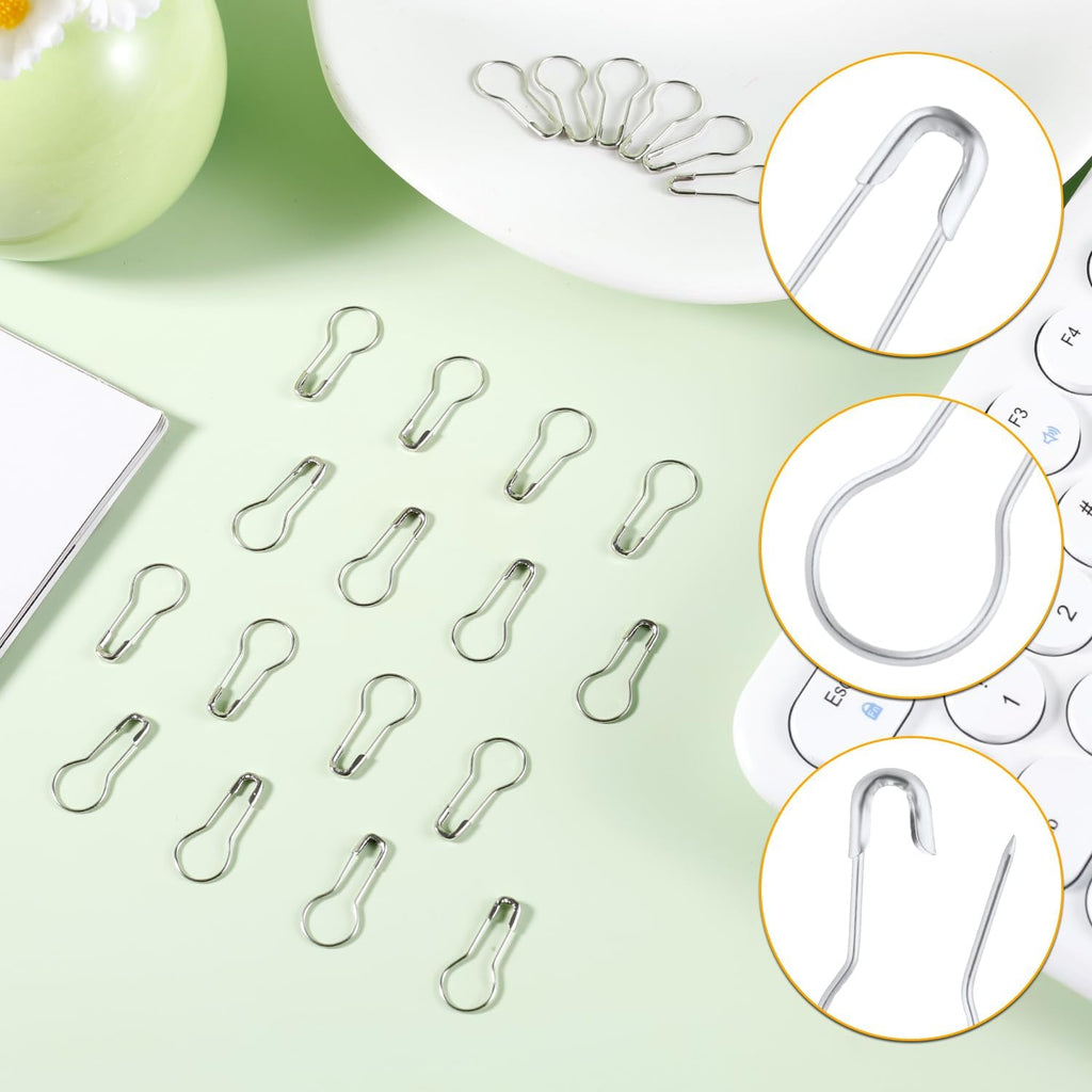 500pcs Gourd Safety Pins, 0.87in Metal Bulb Pins for Crafts Small