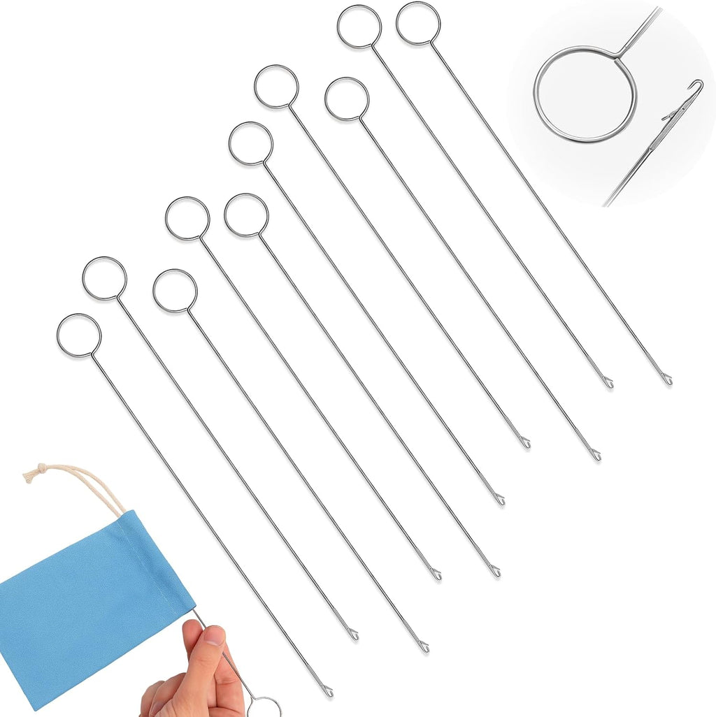 10PCS Loop Turner Sewing Tool,10.4 Inch Knot Grippers Tool for