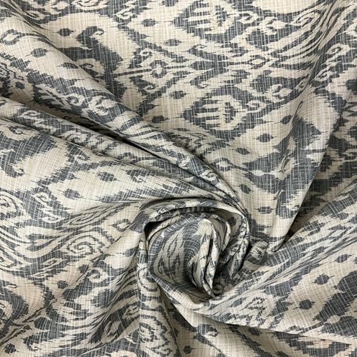 Ashmore in Pebble | Outdoor Waterproof Upholstery Fabric | Ikat
