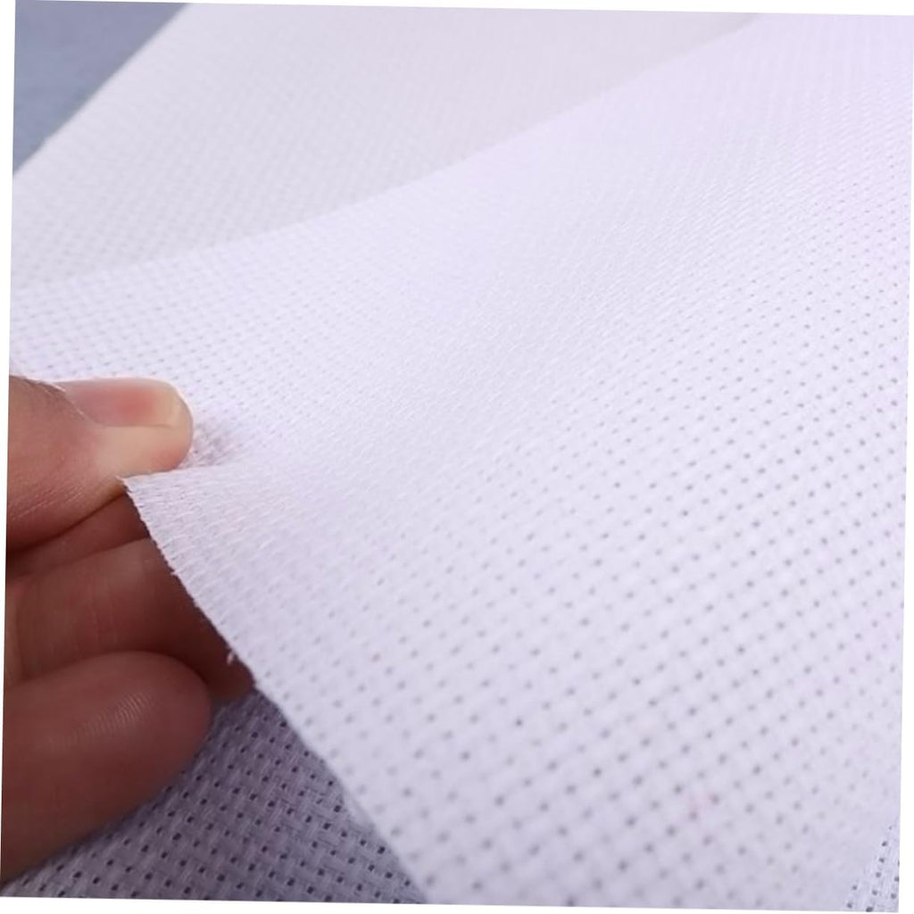 DIY Cross-Stitch Cloth for Women, Handmade Embroidery Fabric White