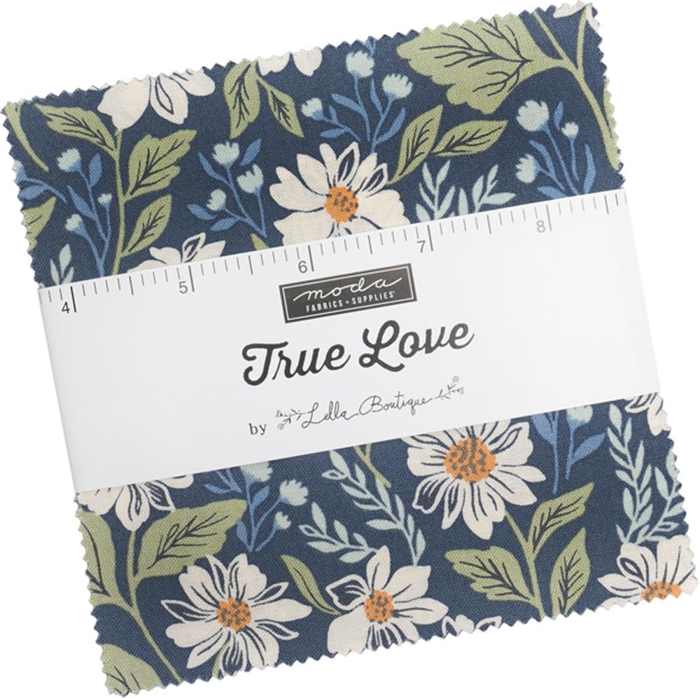True Love Charm Pack by Lella Boutique 5-inch Precut Fabric Squares