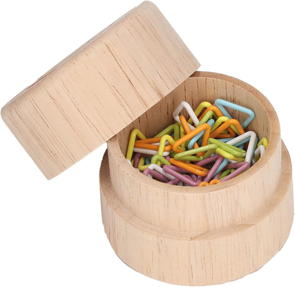 Kukyller 60PCS Knitting Stitch Markers Triangle, Colorful Locking