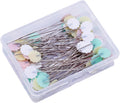 50pcs Flat Head Straight Pins for Craft Students Quilters