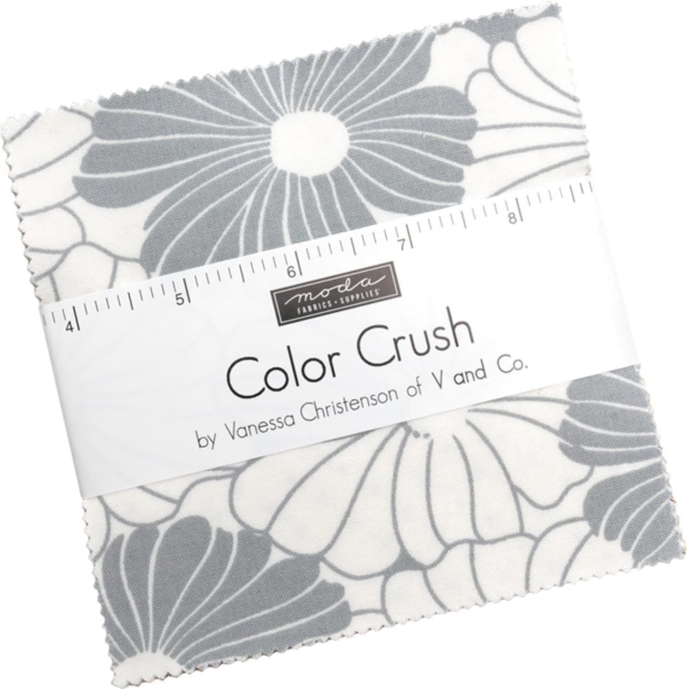Color Crush Charm Pack by Vanessa Christenson 5-inch Precut Fabric