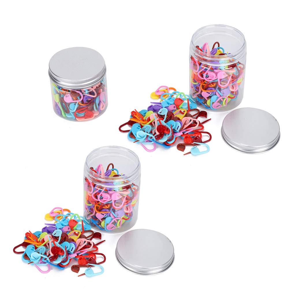 Locking Stitch Markers Soft Plastic Set Secure Counter Clips for