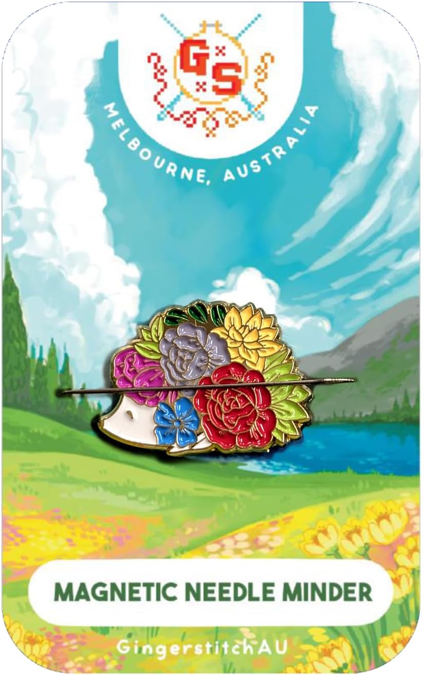 Floral Hedgehog Minder for Cross Stitch & Embroidery