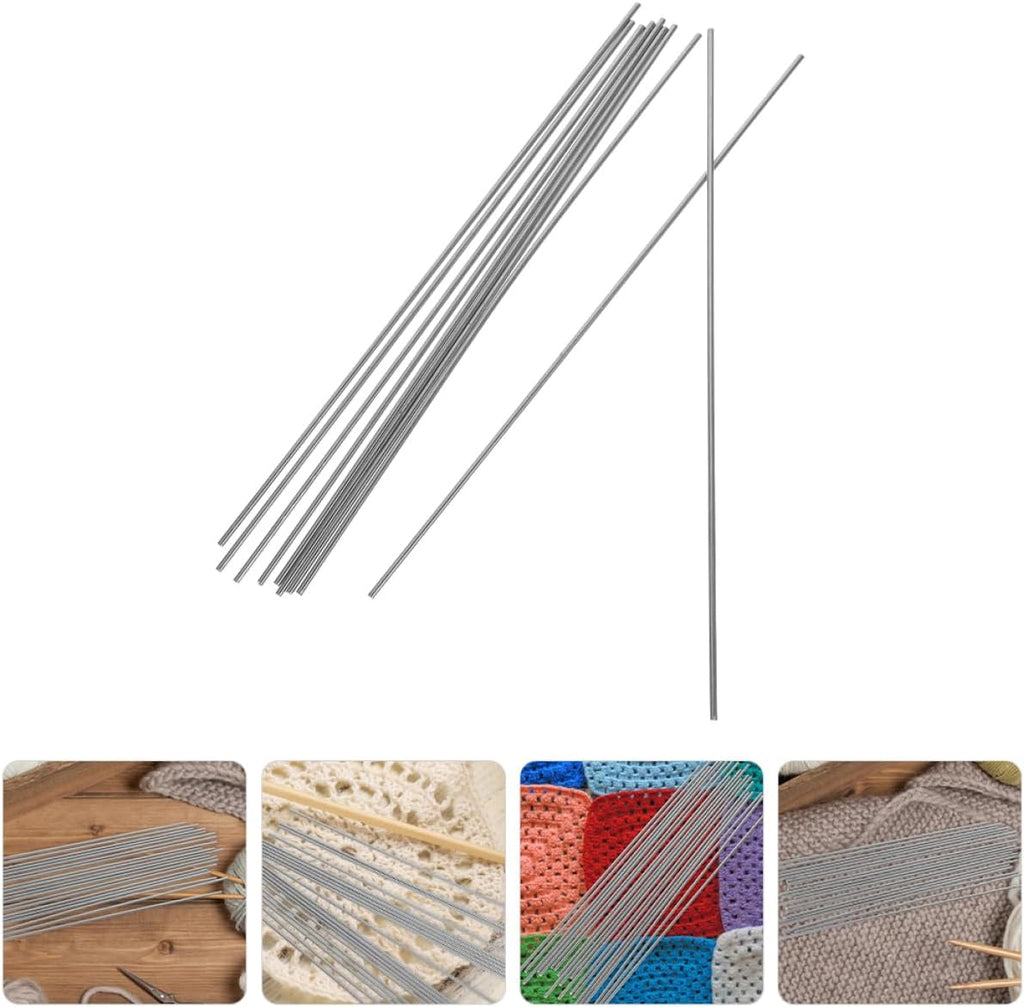 10Pcs Stainless Steel Blocking Pins 7.87In Rod Pins for Blocking Board