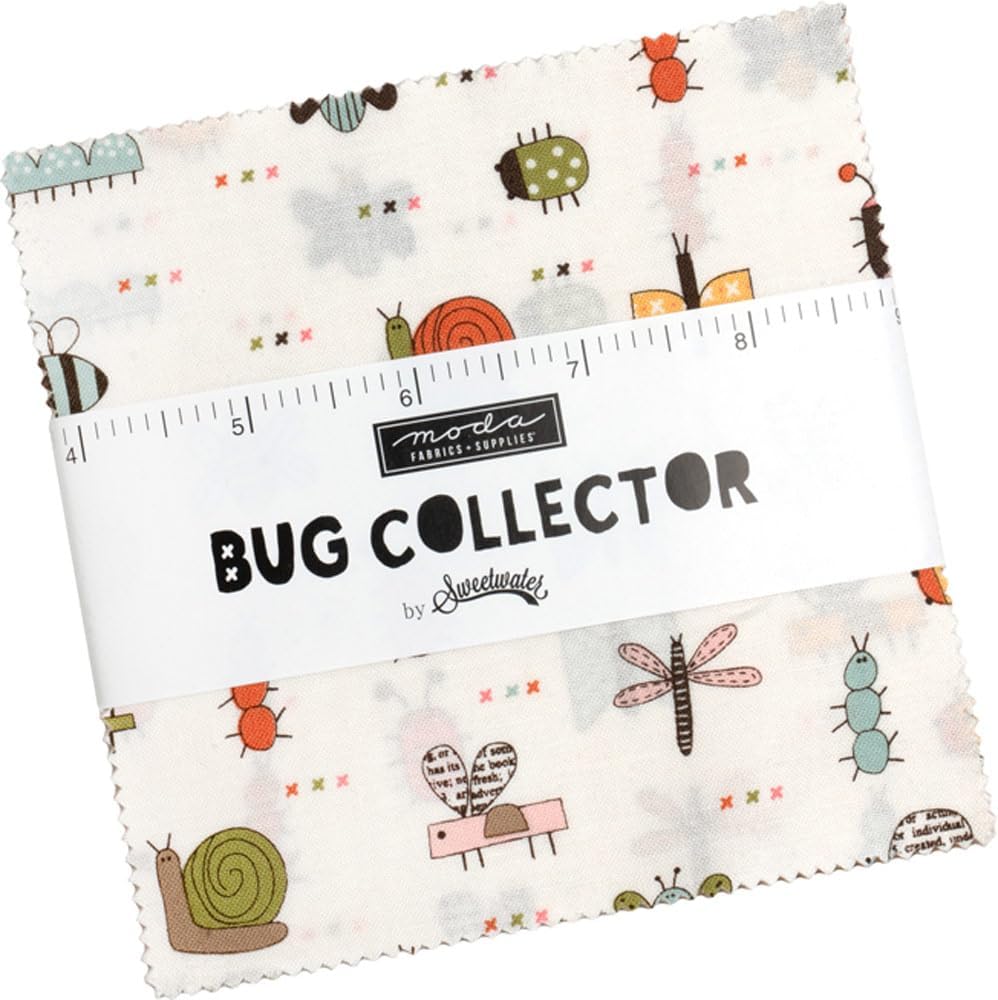 Sweetwater Bug Collector Charm Pack 42 5-inch Squares Moda Fabrics
