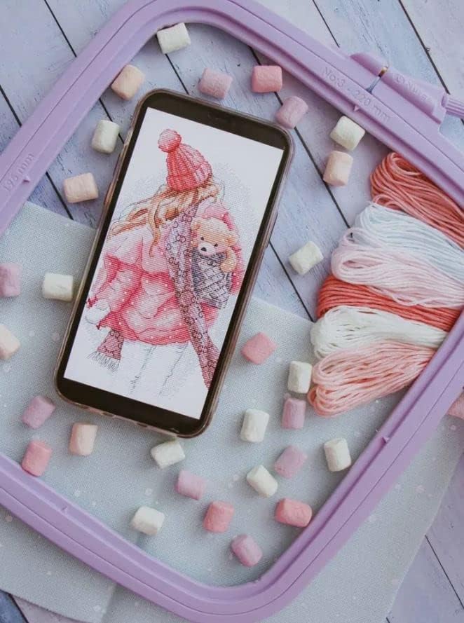 Nurge Square Embroidery Hoop - Plastic Cross Stitch Frame for