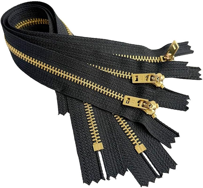YKK #5 Extra Strong Pants Zippers (Closed Bottom) - Color 580 Black