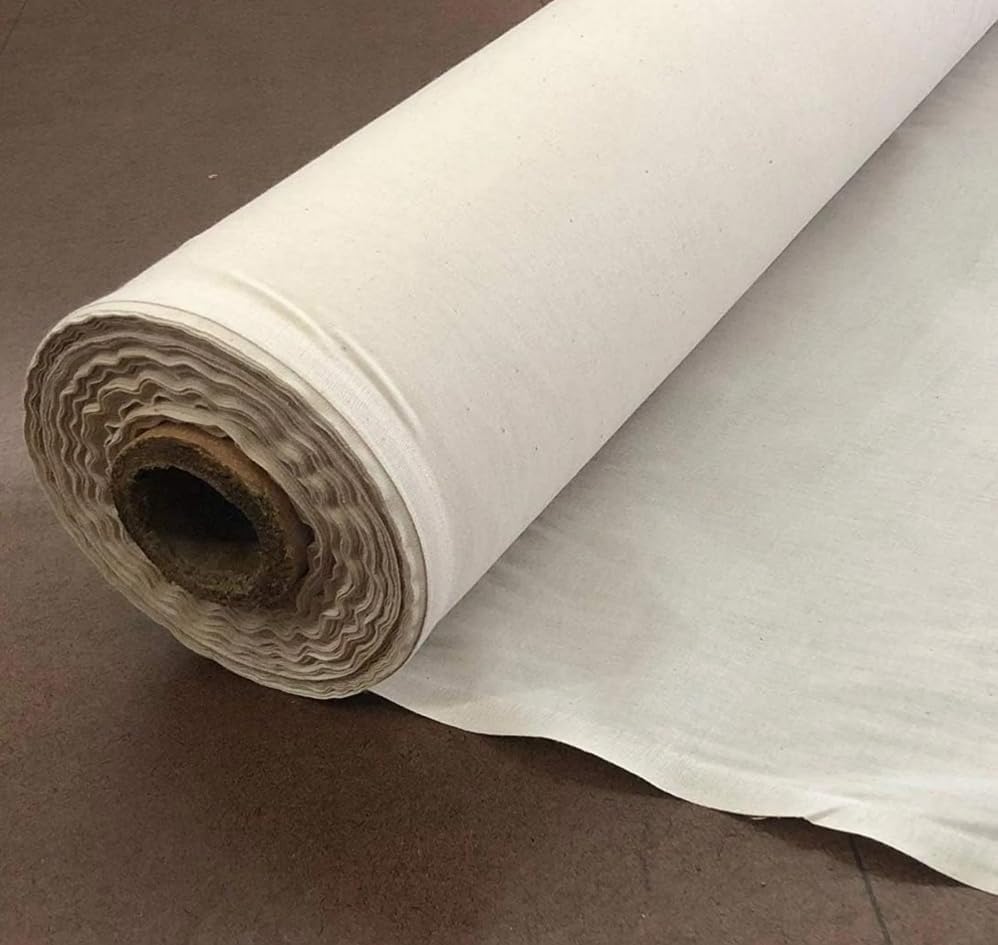 UFRIDAY Cotton Fabric, Unbleached, Lightweight, Soft, 50 Inch Wide