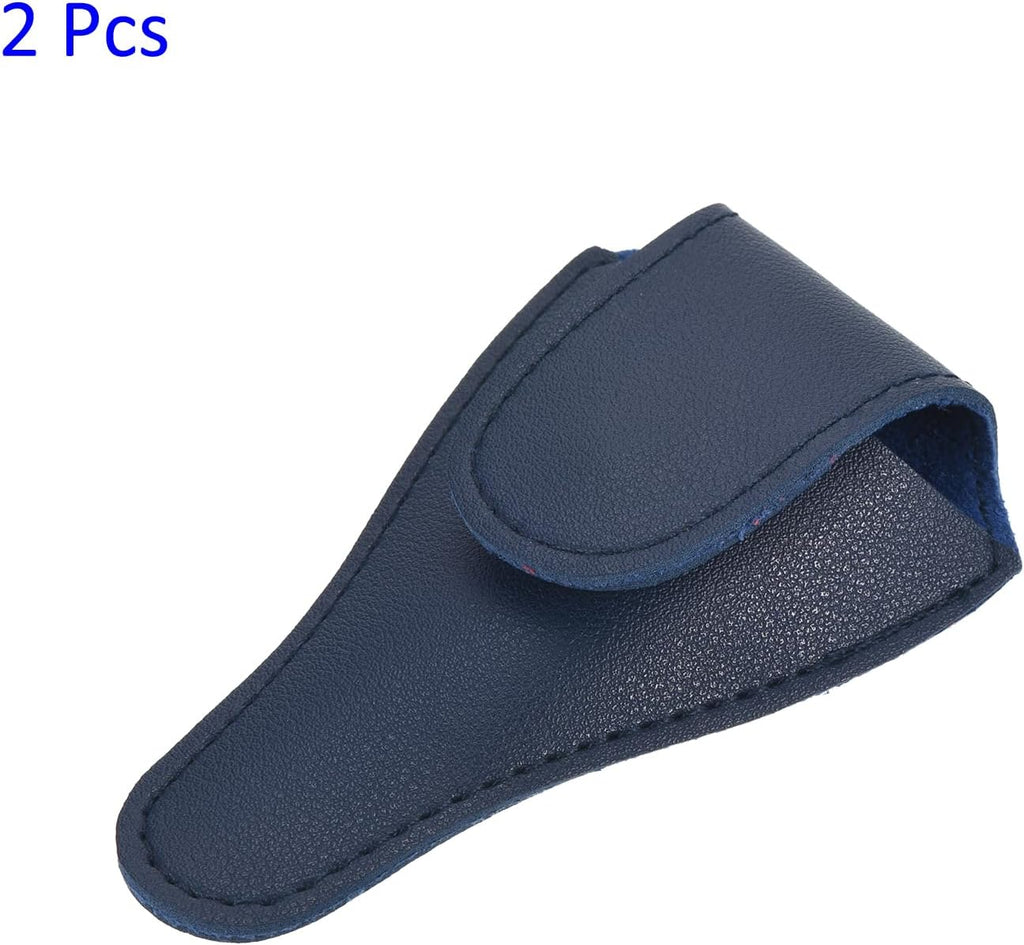 M METERXITY 2Pcs PU Scissors Cover Embroidery Protective Case