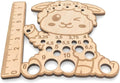 Birch Wood Sheep-Shaped Knitting Needle Gauge – Adorable Needle Sizer